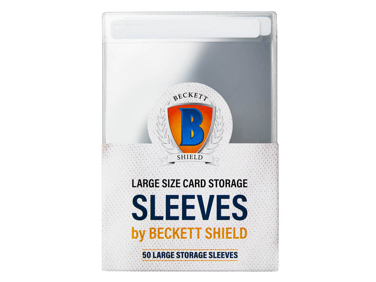 Beckett Shield Supplies - Large Size Card Storage Sleeves 50CT - VGMX