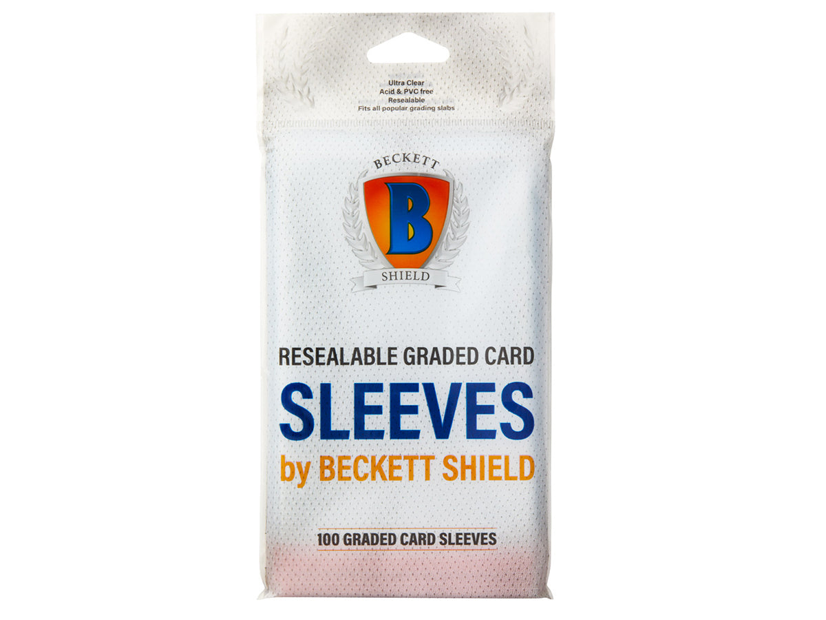 Beckett Shield Supplies - Resealable Graded Card Sleeves 100CT - VGMX