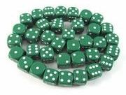 Chessex: Opaque Green/White D6 Dice Block - VGMX