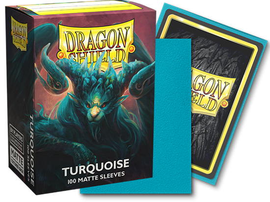 Dragon Shield: Matte Card Sleeves (100): Turquoise - VGMX