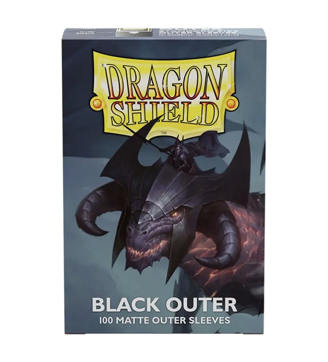 Dragon Shield Sleeves: Outer Sleeves Standard Matte - Black100CT - VGMX