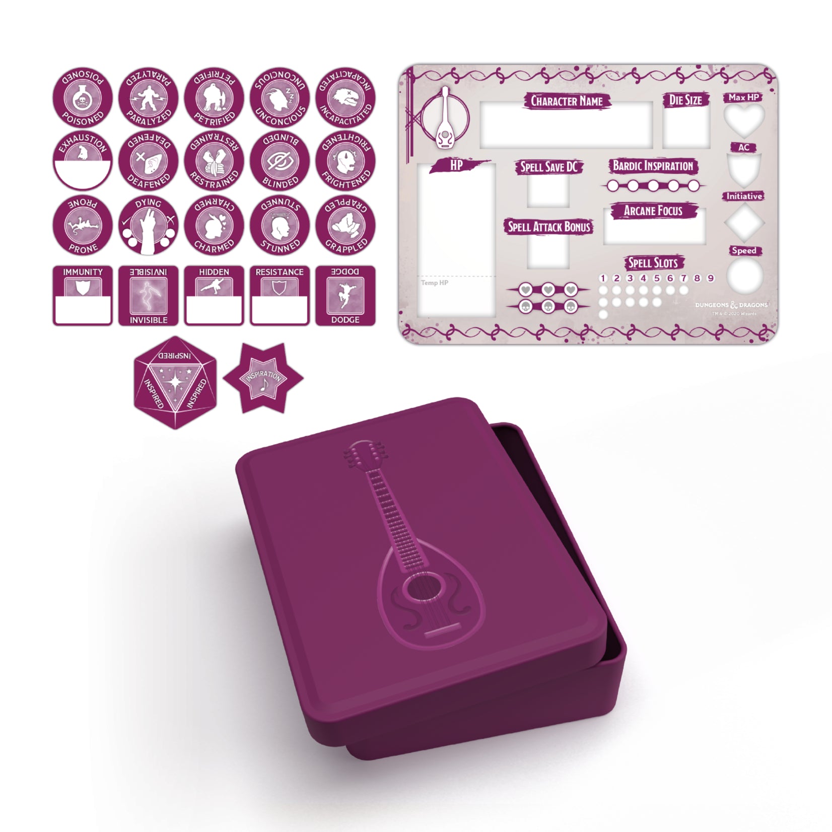 Dungeons & Dragons Bard Token Set - VGMX