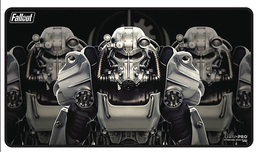 Fallout Brotherhood Of Steel Black-Stitched Playmat - VGMX