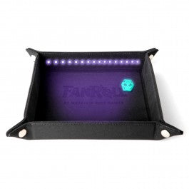FanRoll: Shadow Light Dice Tray w/ 1CT D20 - Black - VGMX