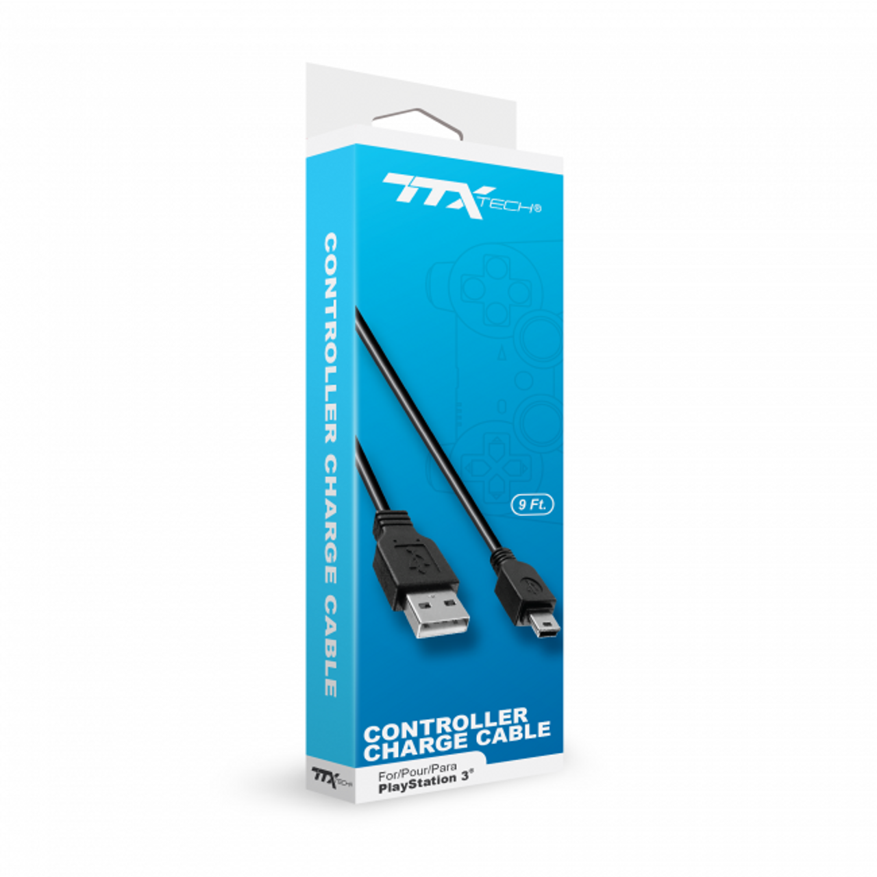 PS3 CHARGE CABLE 9FT (TTX) - VGMX