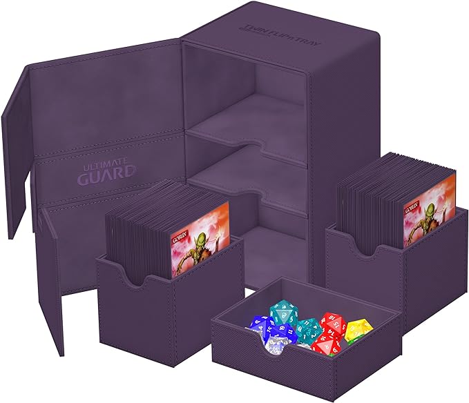 Ultimate Guard Twin Flip 'n' Tray 160+ Monocolor Purple - VGMX
