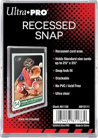 Ultra Pro Recessed Snap Card Holder - VGMX