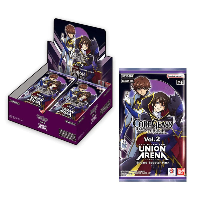 Union Arena: Code Geass - Lelouch of the Rebellion Vol. 2 Booster Box - VGMX