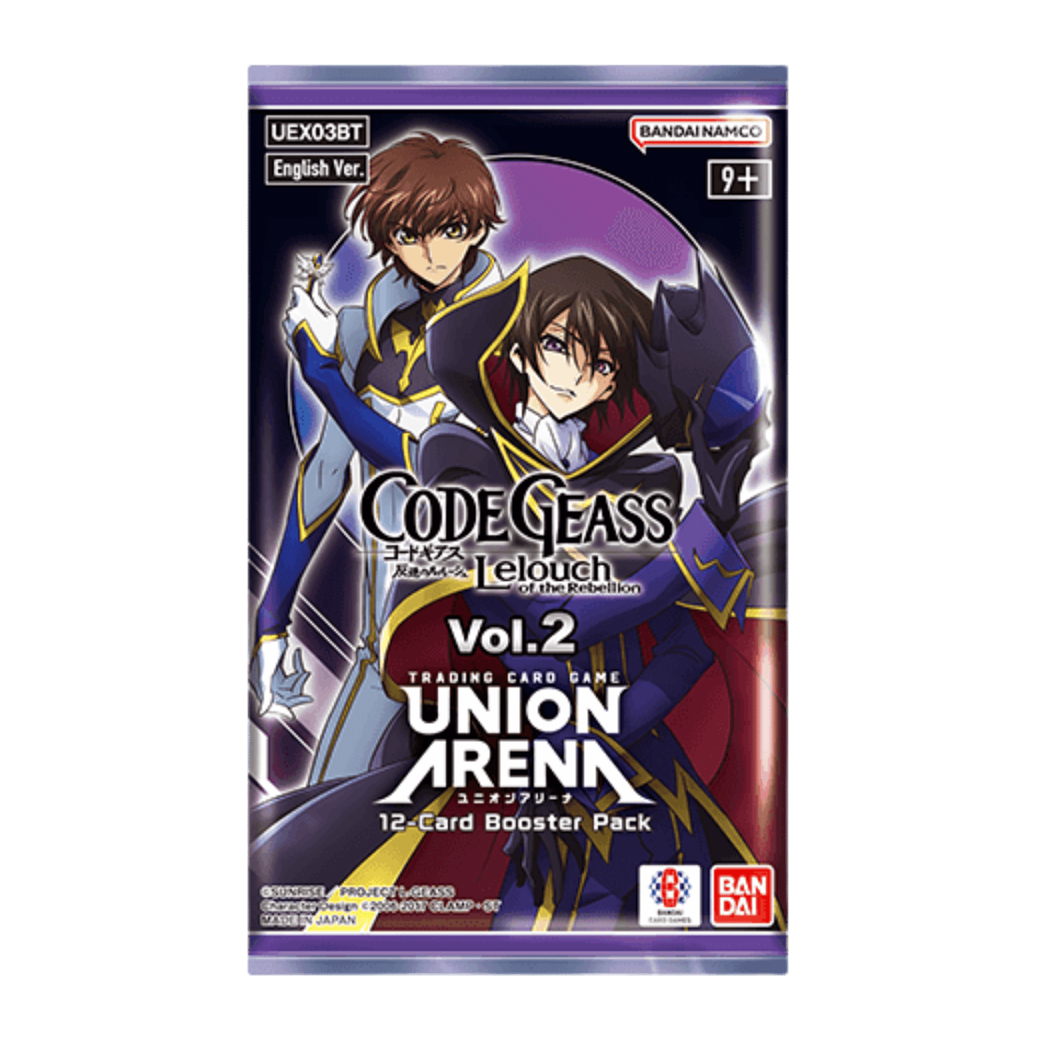 Union Arena: CODE GEASS - Lelouch of the Rebellion Vol. 2 Booster Pack - VGMX