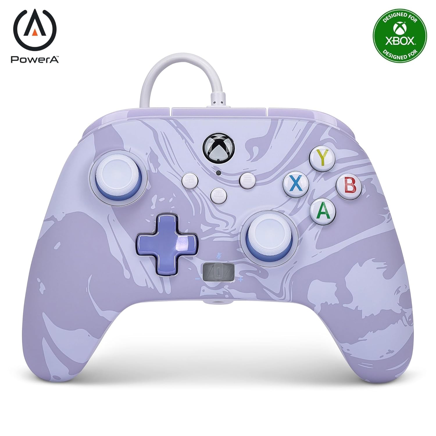 PowerA Enhanced Wired Controller for Xbox Series X|S - Lavender Swirl - VGMX