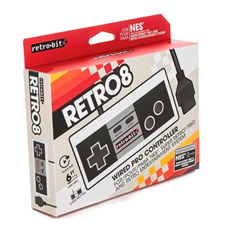 Retro-Bit NES Wired Pro Controller - VGMX