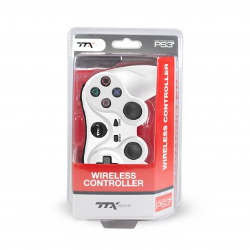TTX Wireless Controller for PlayStation 3 - White - VGMX