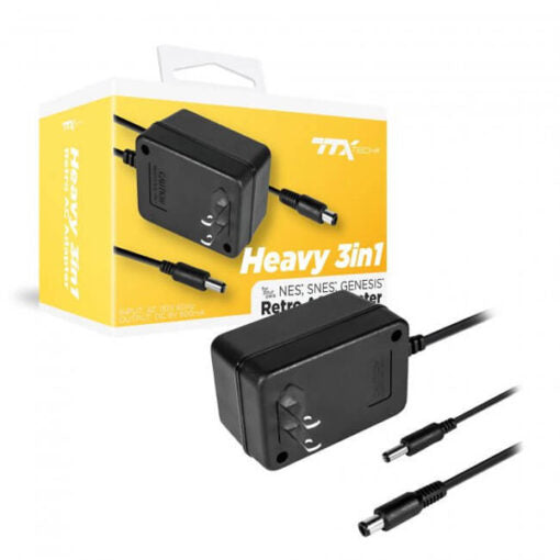 TTX 3-In-1 Heavyweight AC Adapter for NES - SNES - Genesis - VGMX