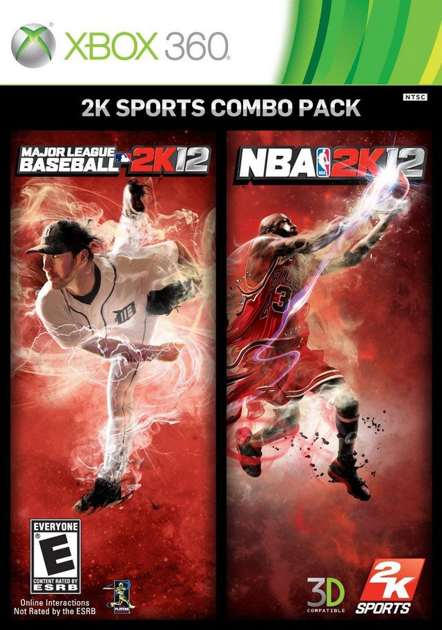 2K12 Sports Combo Pack MLB 2K12 NBA 2K12 Xbox 360 - Used Games - VGMX