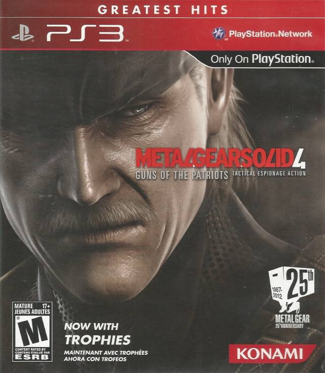 Metal Gear Solid 4 Guns of the Patriots [Greatest Hits] PlayStation 3 - Used Games - VGMX