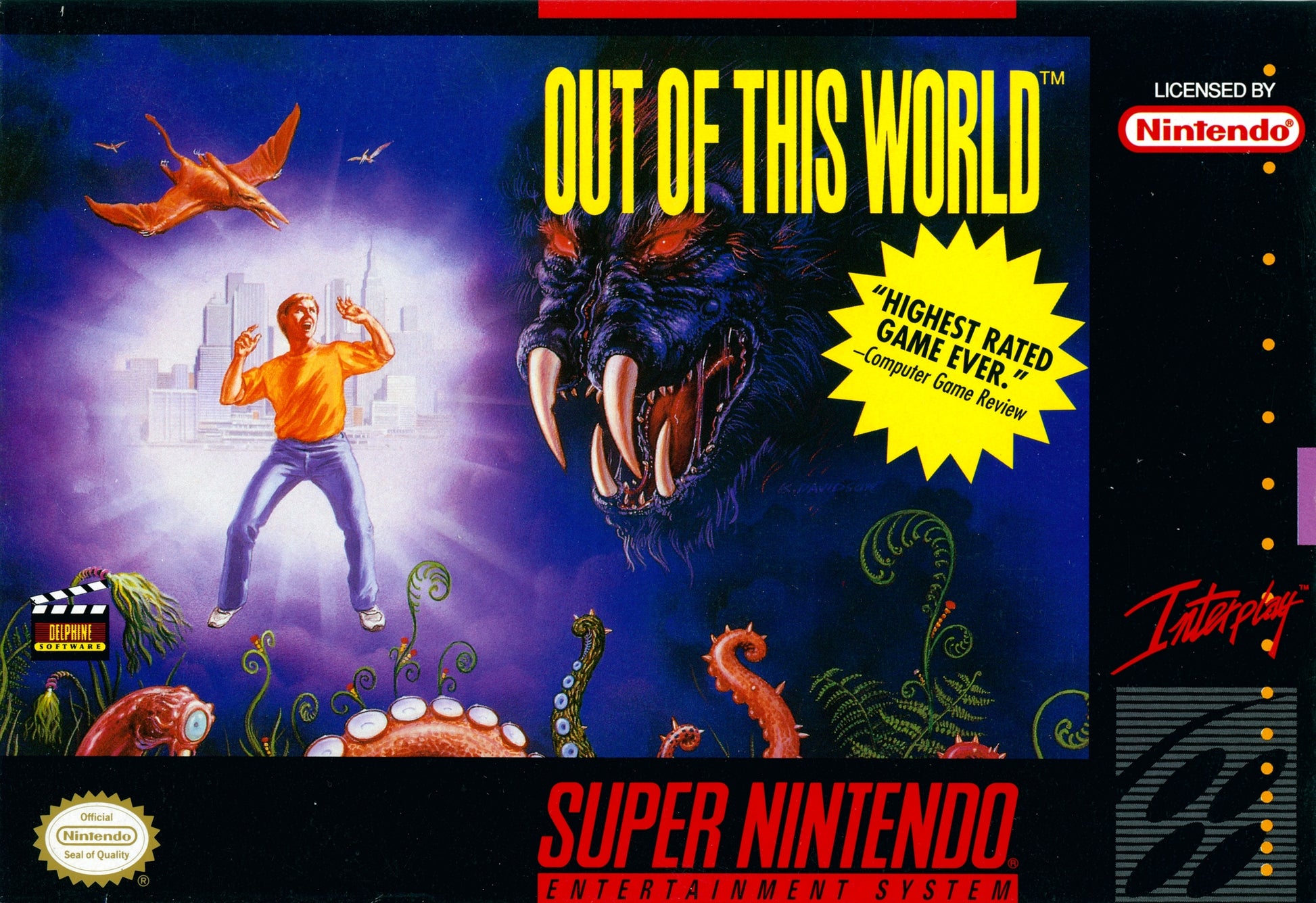 Out of this World Nintendo SNES - Caseless Games - VGMX