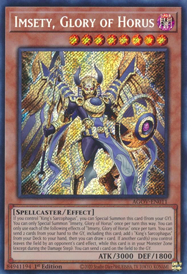 Yu-Gi-Oh!: Imsety, Glory of Horus - Age of Overlord (AGOV) - VGMX