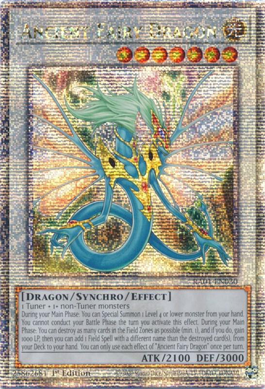 Yu-Gi-Oh!: Ancient Fairy Dragon (Quarter Century Secret Rare) - 25th Anniversary Rarity Collection - VGMX