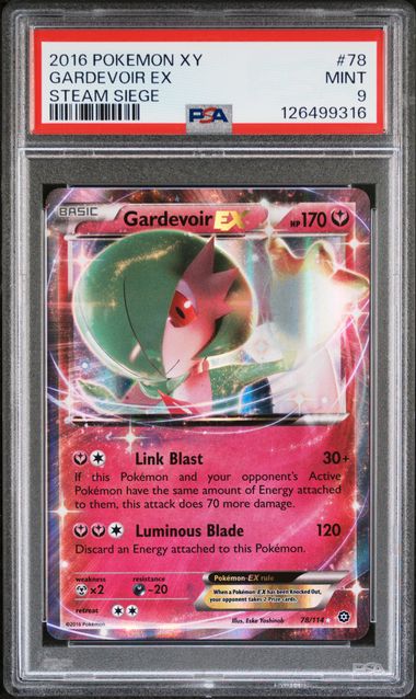Pokémon: Gardevoir ex - 78/114 - Steam Siege - PSA 9