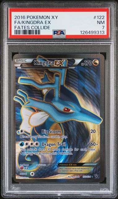 Pokémon: Kingdra ex - 122/124 - Fates Collide - PSA 7