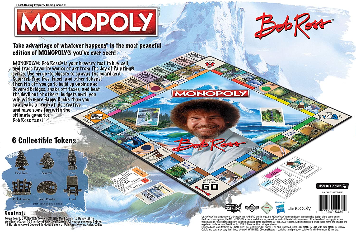 Monopoly Bob Ross | Based on Bob Ross Show The Joy of Painting