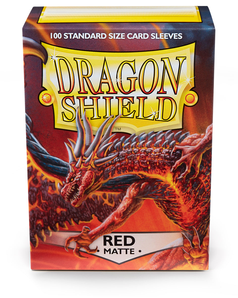 Dragon Shield: Matte Red (100) Protective Sleeves