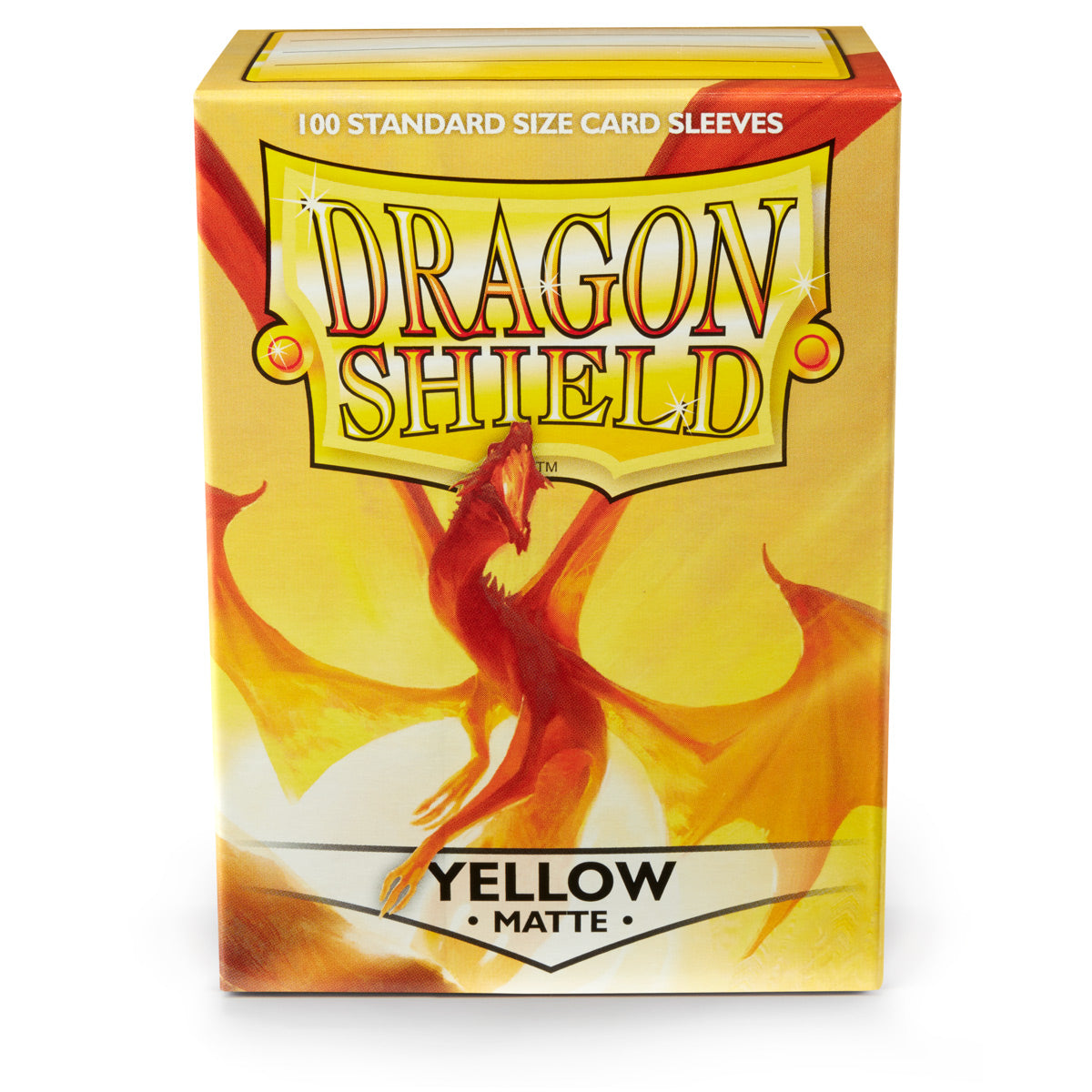 Dragon Shield: Matte Yellow (100) Protective Sleeves