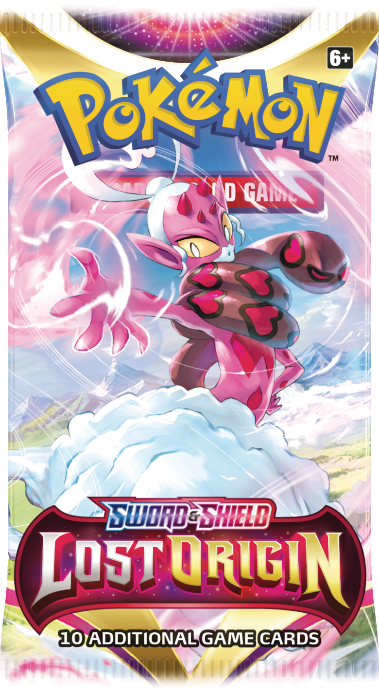 Pokémon TCG: Sword & Shield-Lost Origin 3 Booster Packs, Coin