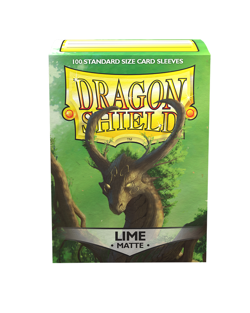 Dragon Shield: Matte Lime (100) Protective Sleeve