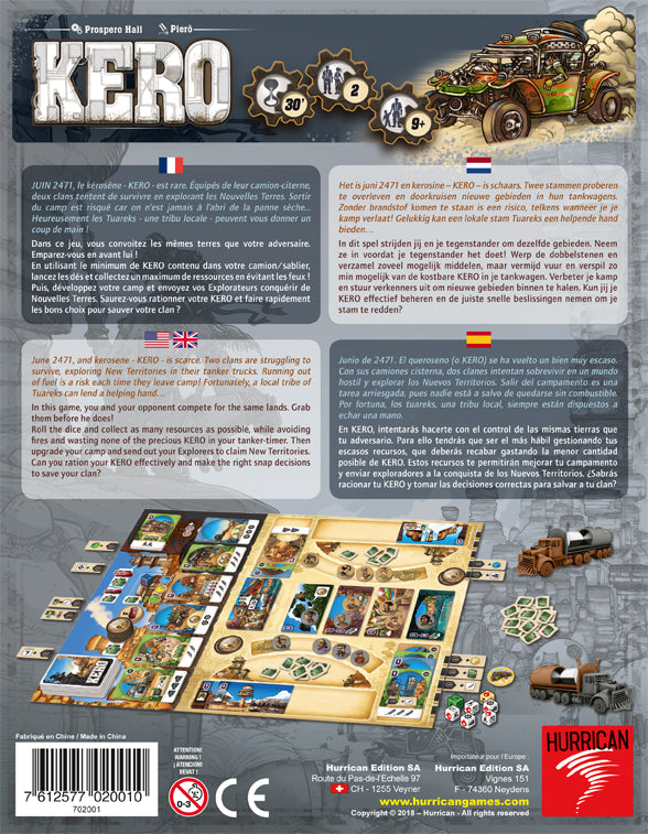 KERO Board Game-Hurrican USED