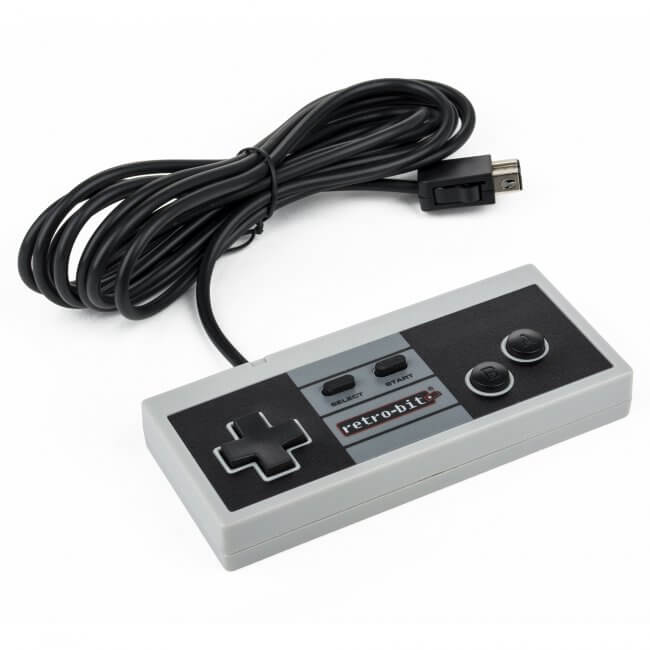 Wii Wired Pro Controller NES Design Retro-Bit