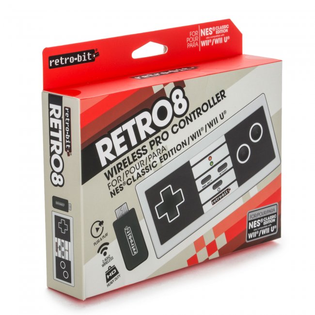 NES Wireless Pro Controller Classic Retro-Bit Retro8