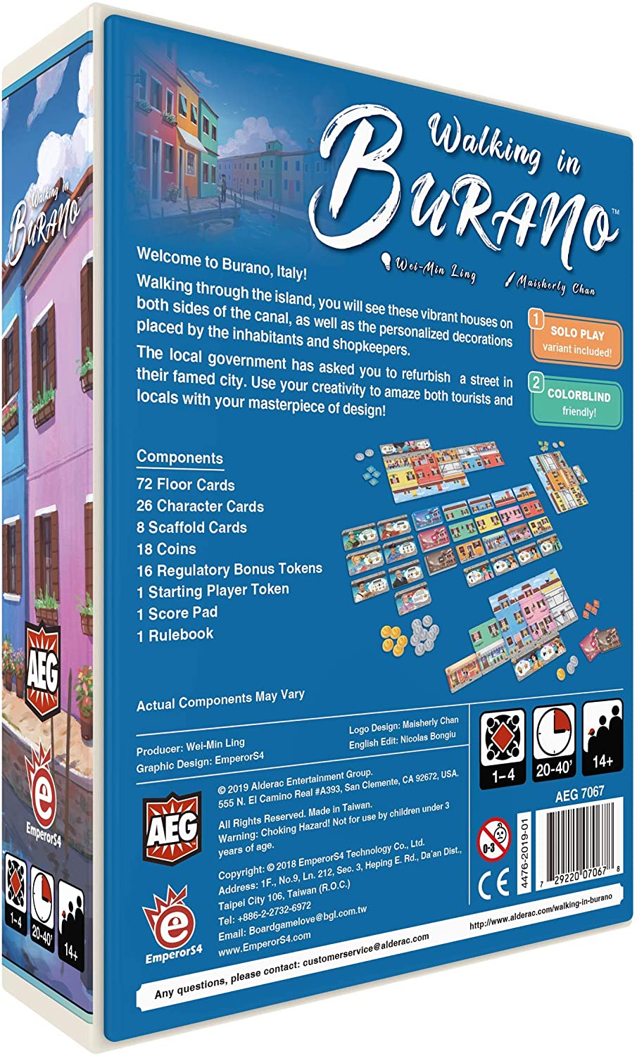 Walking in Burano - Card Game