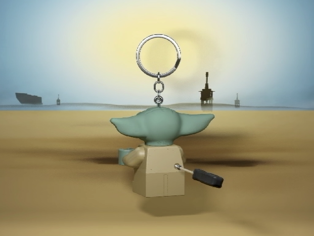 The Mandalorian The Child: Keychain LED Light LEGO Star Wars - VGMX