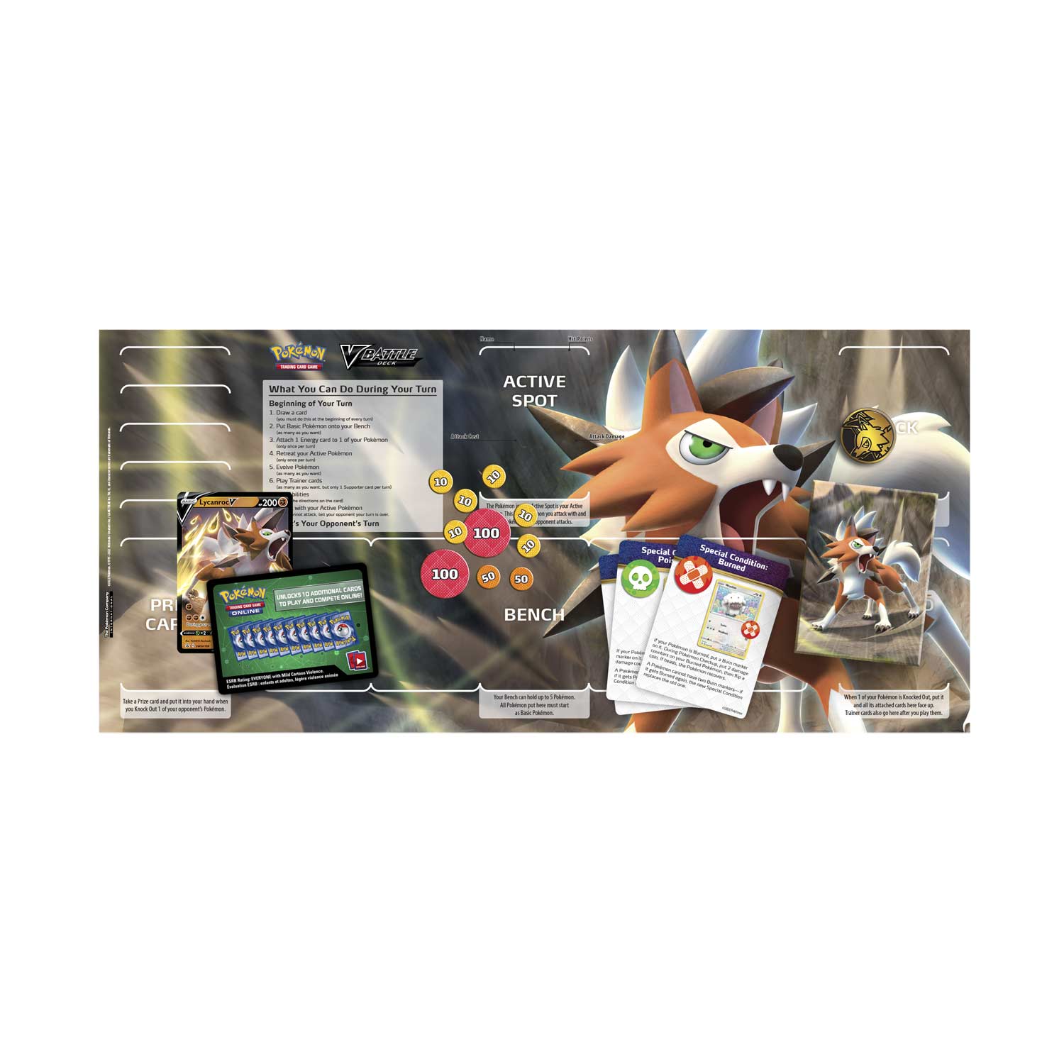 Pokémon TCG V Battle Deck Corviknight V Lycanroc V - VGMX