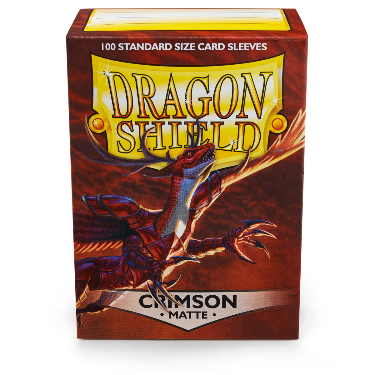 Dragon Shield Sleeves: Standard Matte - Crimson 100 CT - VGMX