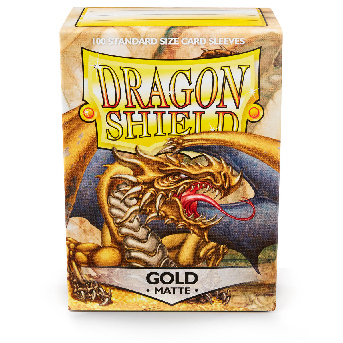 Dragon Shield Sleeves: Standard Matte - Gold 100 CT - VGMX