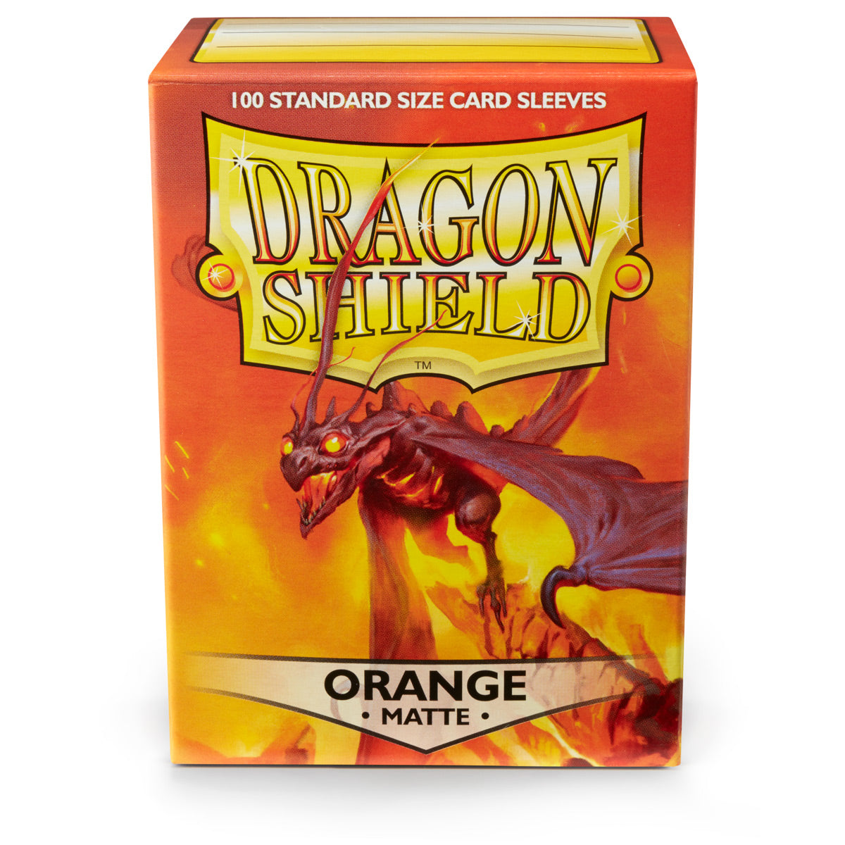 Dragon Shield Sleeves: Standard Matte - Orange 100 CT - VGMX