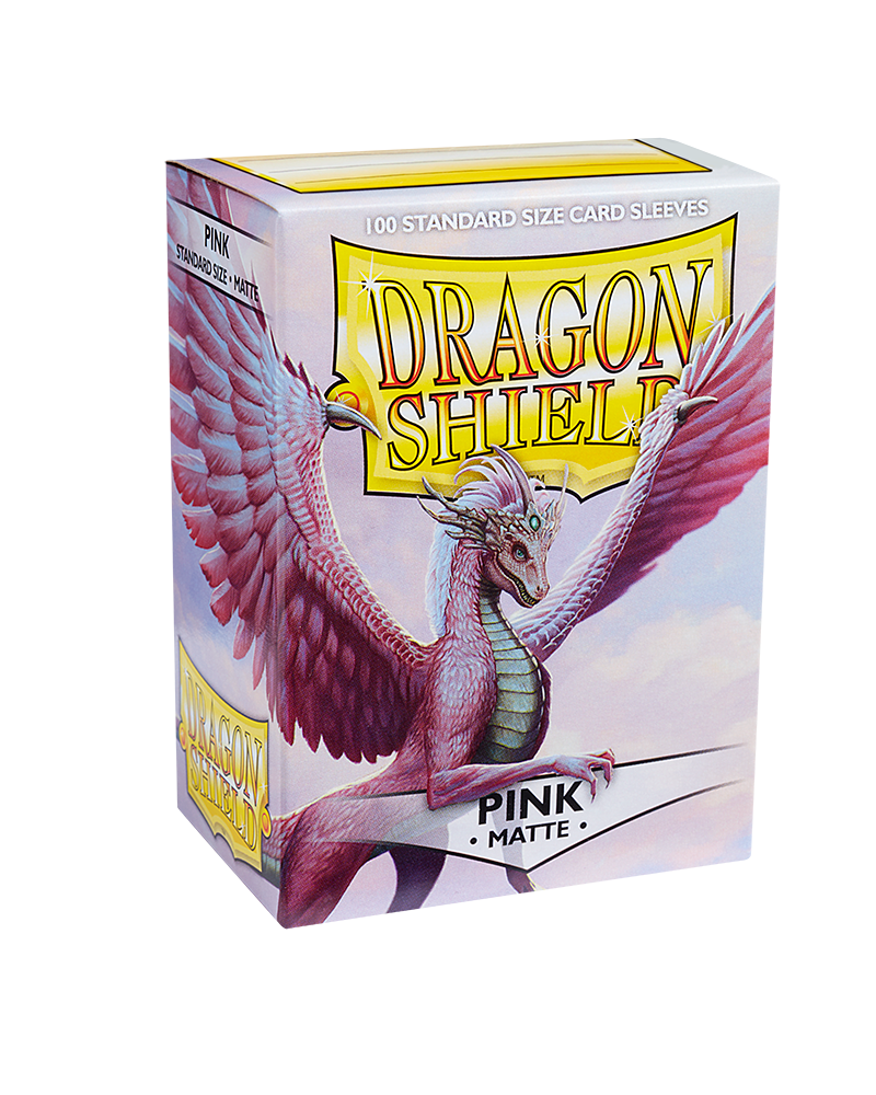 Dragon Shield Sleeves: Standard Matte - Pink 100 CT - VGMX