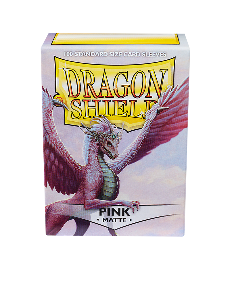 Dragon Shield Sleeves: Standard Matte - Pink 100 CT - VGMX