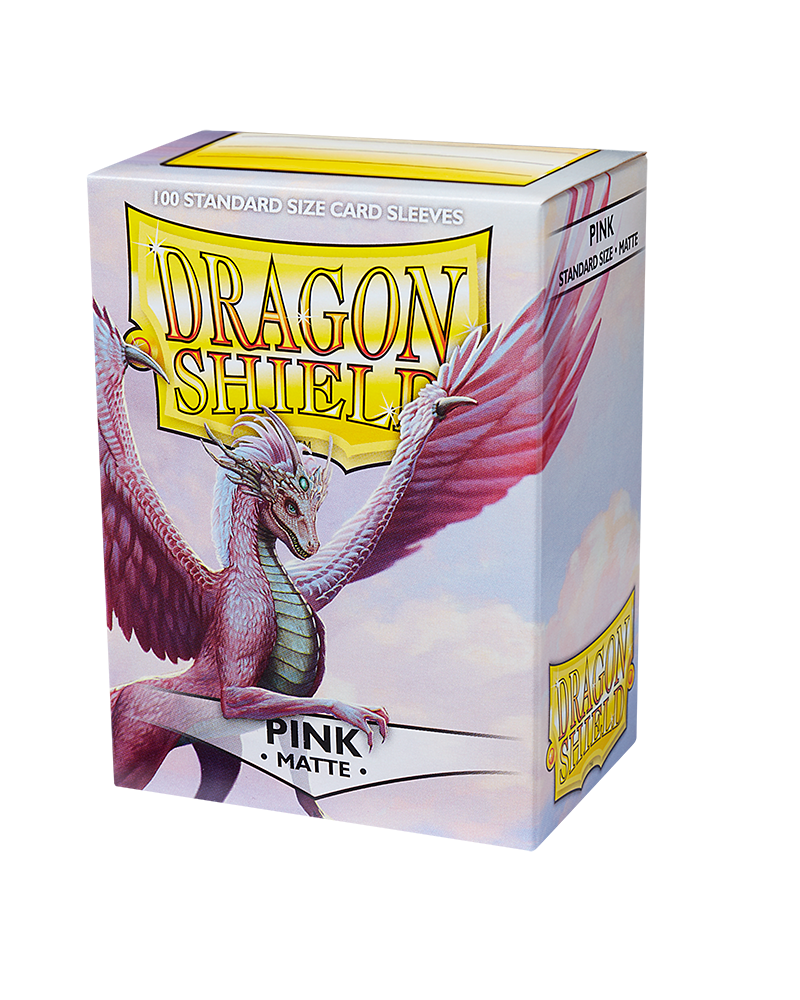 Dragon Shield Sleeves: Standard Matte - Pink 100 CT - VGMX