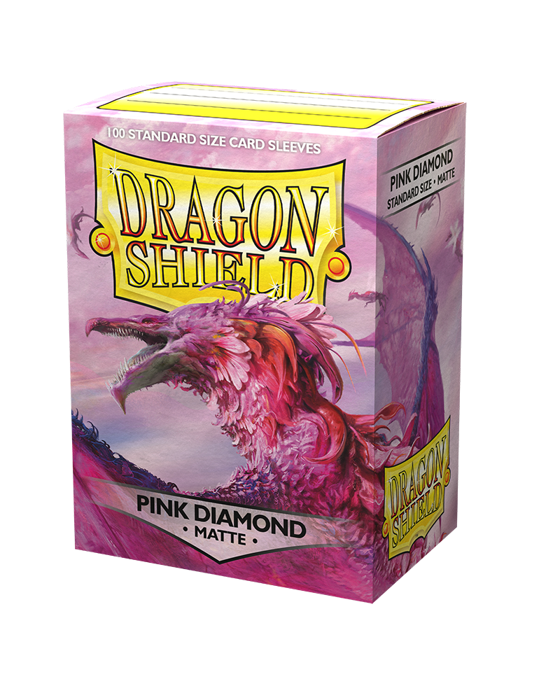 Dragon Shield Sleeves: Standard Matte - Pink Diamond 100 CT - VGMX