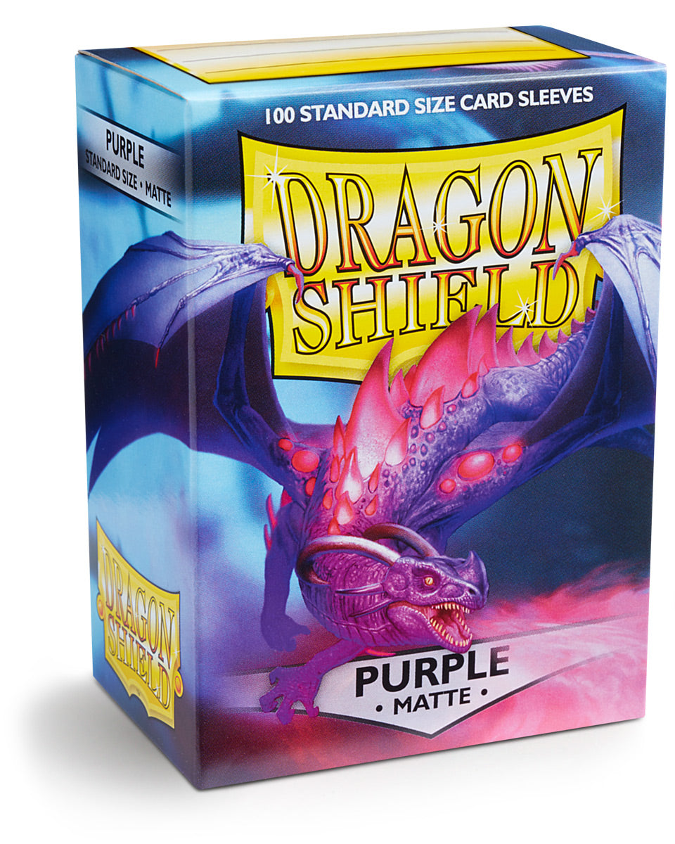 Dragon Shield Sleeves: Standard Matte - Purple 100 CT - VGMX
