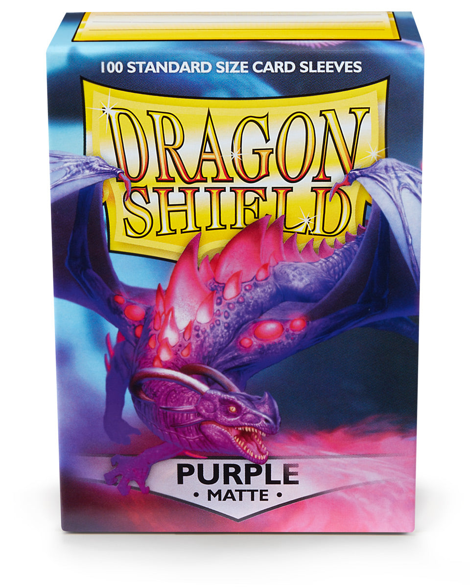 Dragon Shield Sleeves: Standard Matte - Purple 100 CT - VGMX