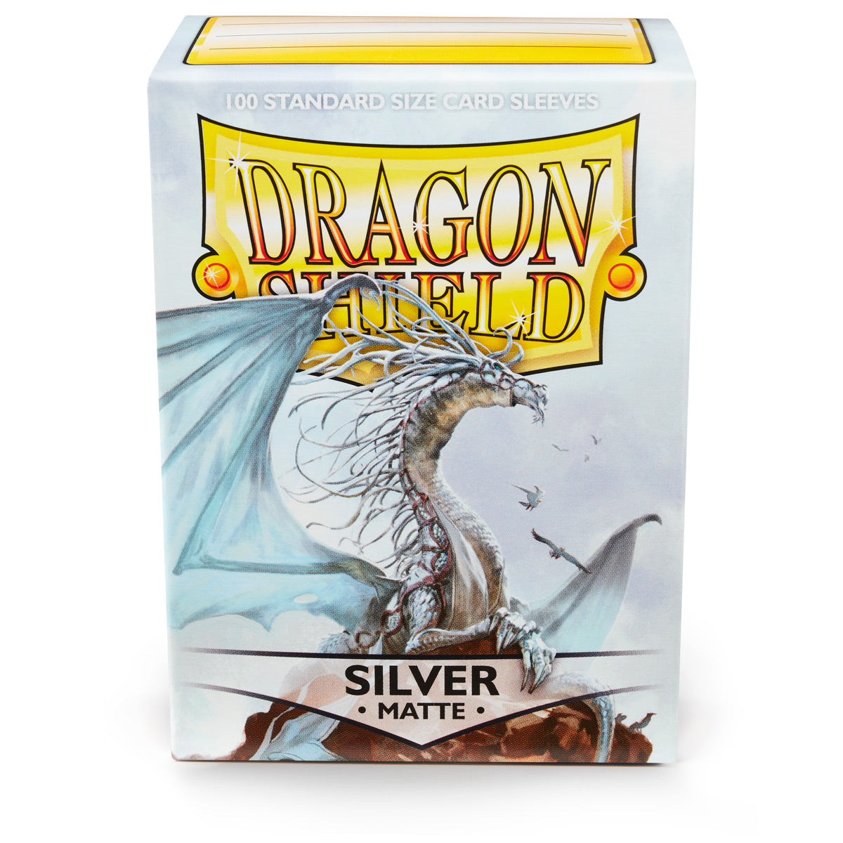 Dragon Shield Sleeves: Standard Matte - Silver 100 CT - VGMX