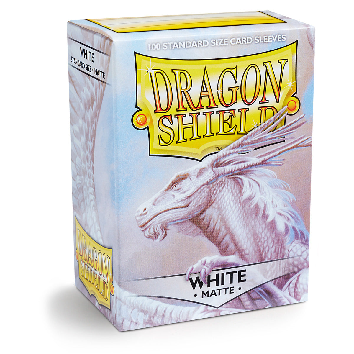 Dragon Shield: Matte White (100) Protective Sleeves