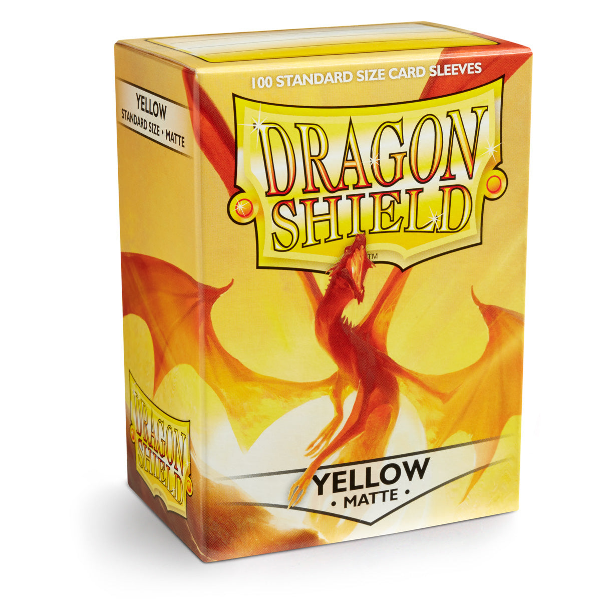 Dragon Shield: Matte Yellow (100) Protective Sleeves