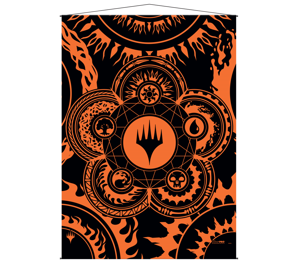 Mana 7 Wall Scroll Color Wheel for Magic: The Gathering