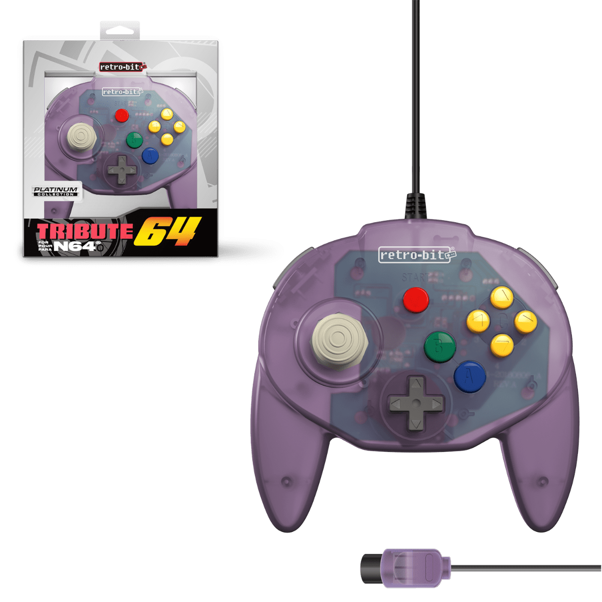 Tribute 64 Controller - N64® Retro- Bit - VGMX
