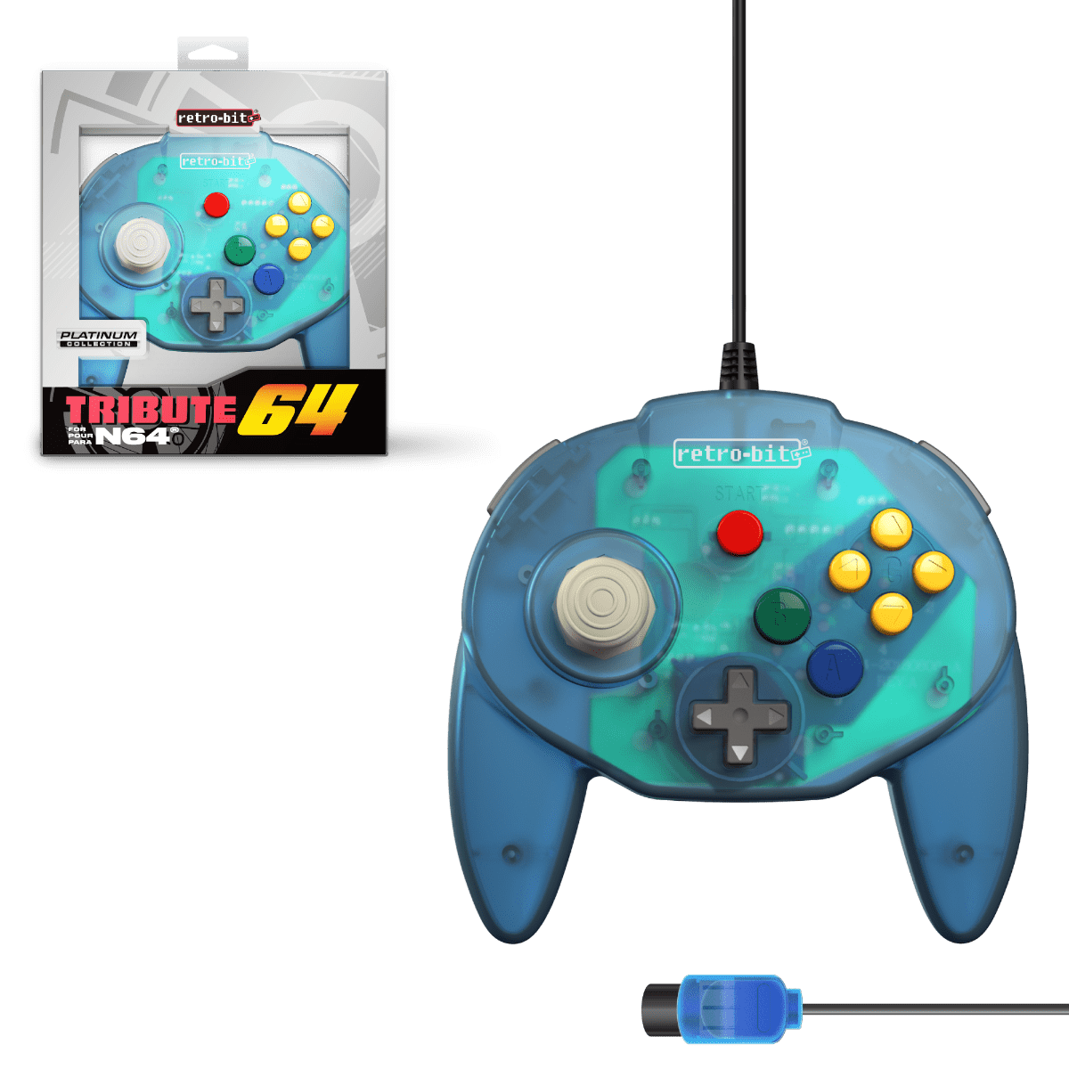 Tribute 64 Controller - N64® Retro- Bit - VGMX